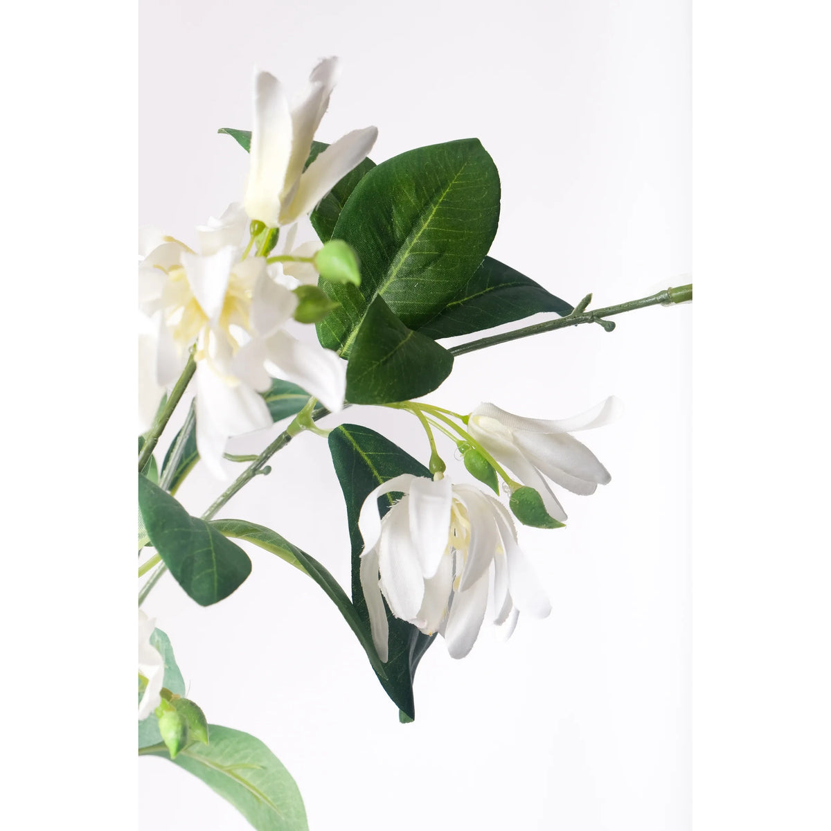Jazmín artificial de 85 cm, color blanco