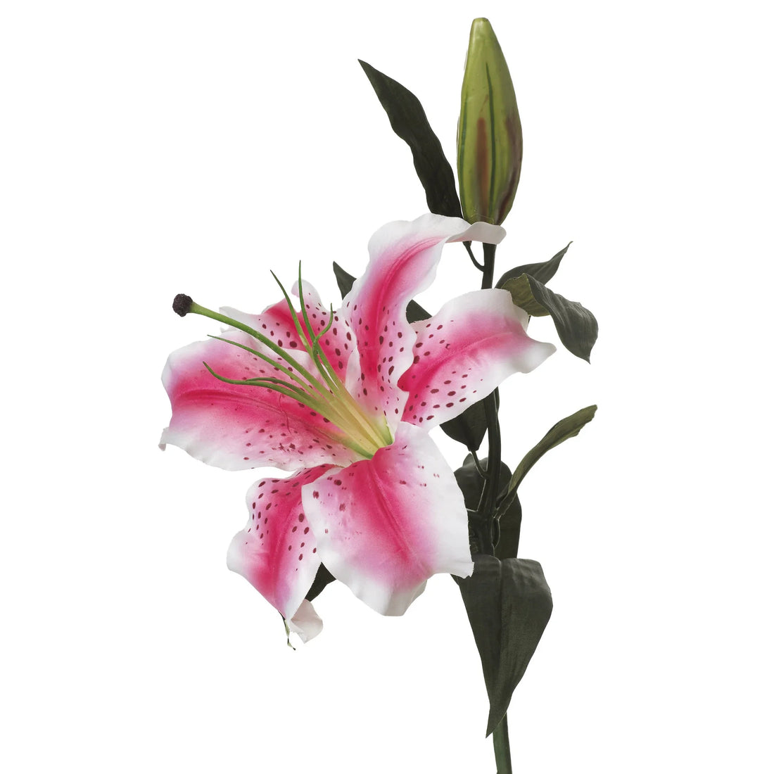 Lilium artificial de 70 cm, color ciclamen