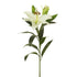 Lilium Casablanca artificial de 95 cm, color blanco