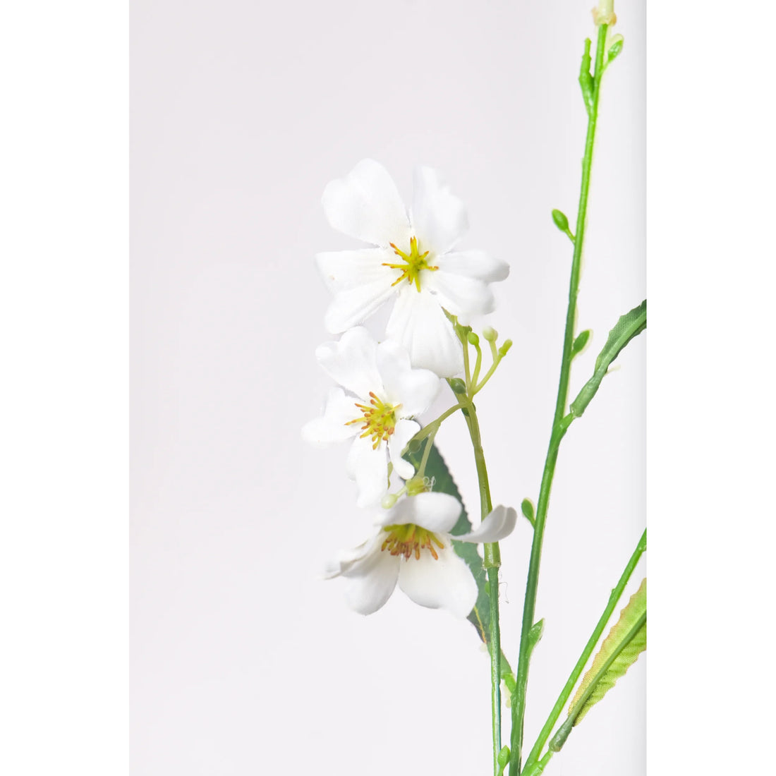 Linum artificial de 64 cm, color blanco