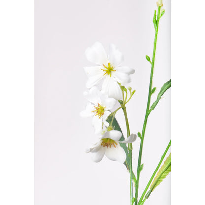 Linum artificial de 64 cm, color blanco