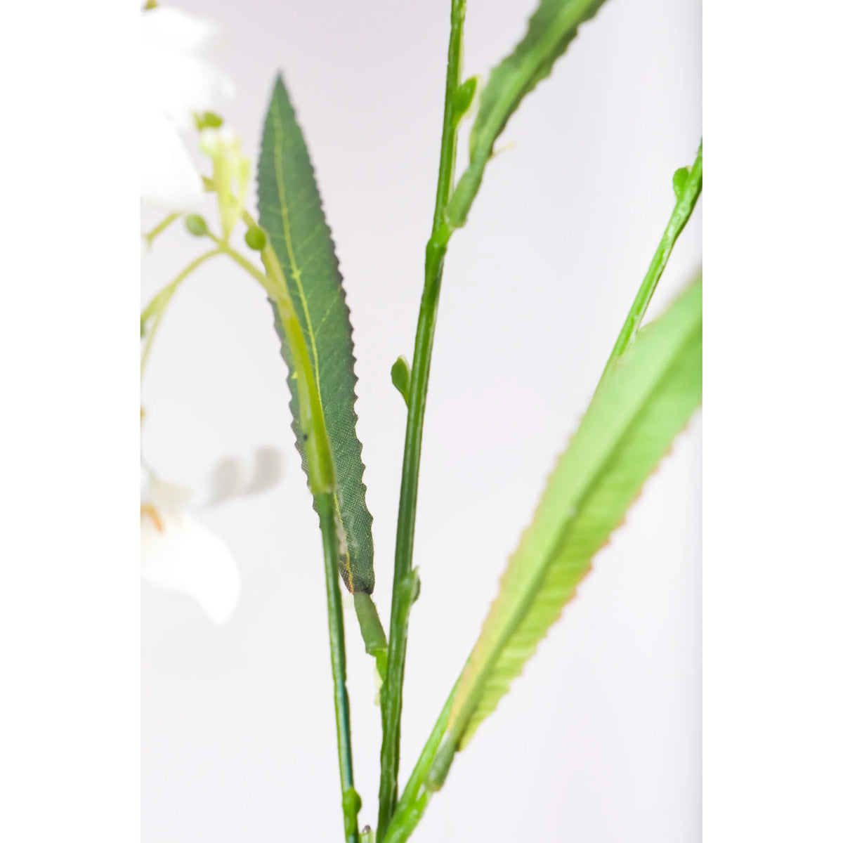 Linum artificial de 64 cm, color blanco