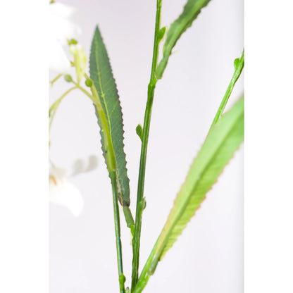 Linum artificial de 64 cm, color blanco