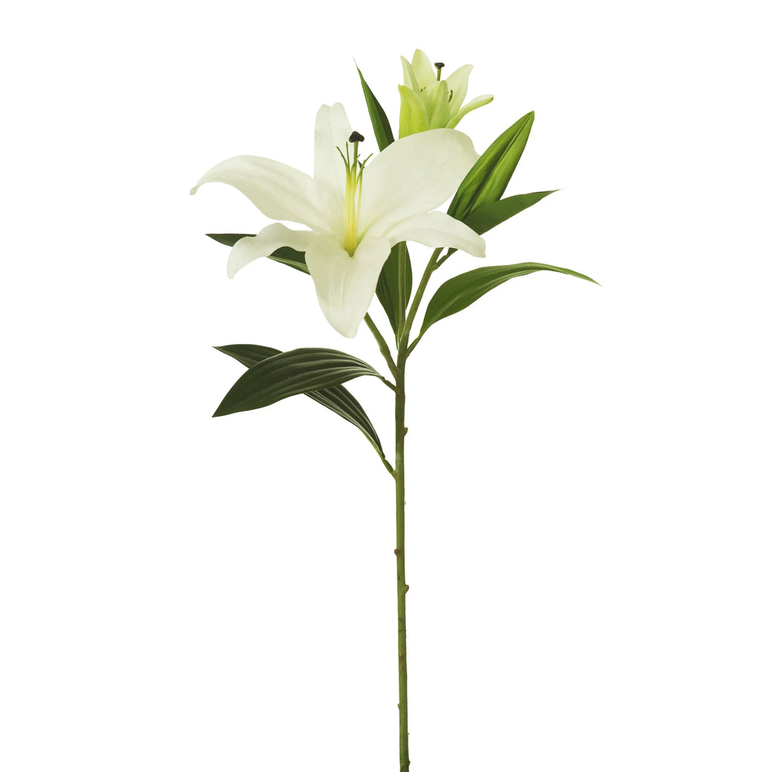 Lirio Tigre artificial Grande de 95 cm, color blanco