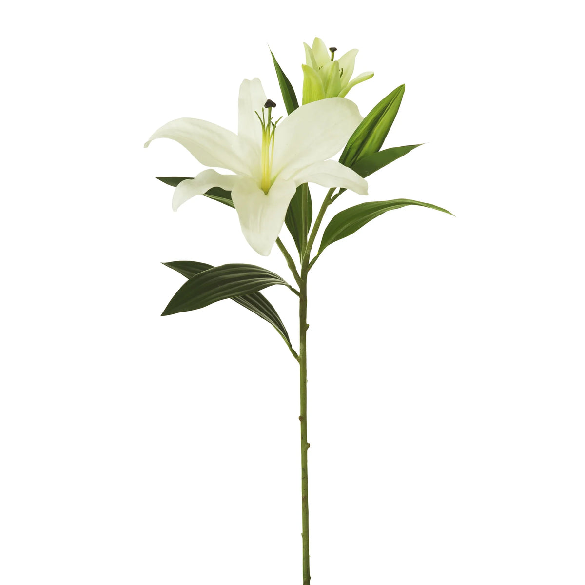 Lirio Tigre artificial Grande de 95 cm, color blanco
