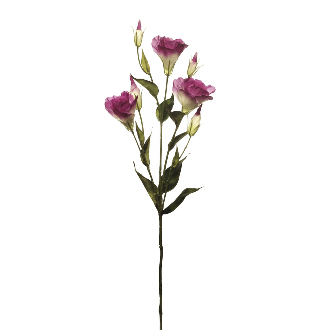 Lisianthus artificial de 74 cm, color púrpura