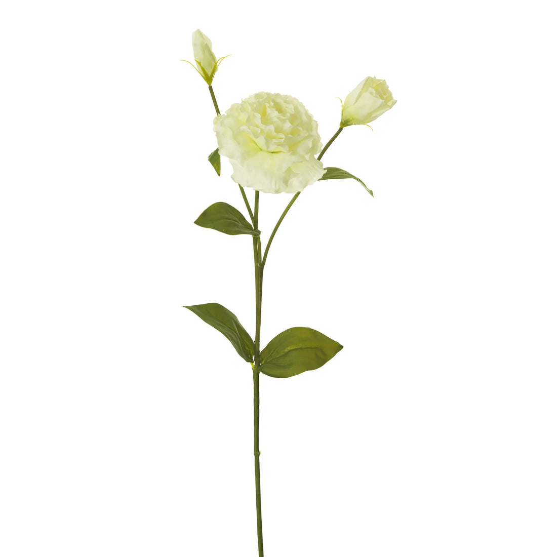 Lisianthus artificial de 79 cm, color blanco