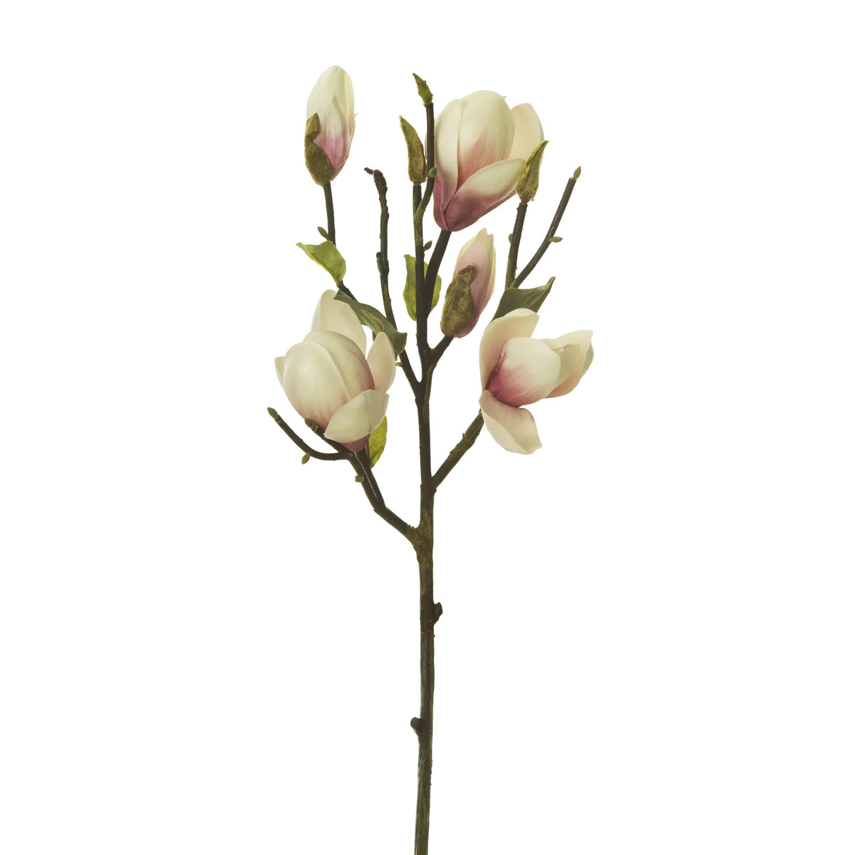 Magnolia artificial de 51 cm, color rosa