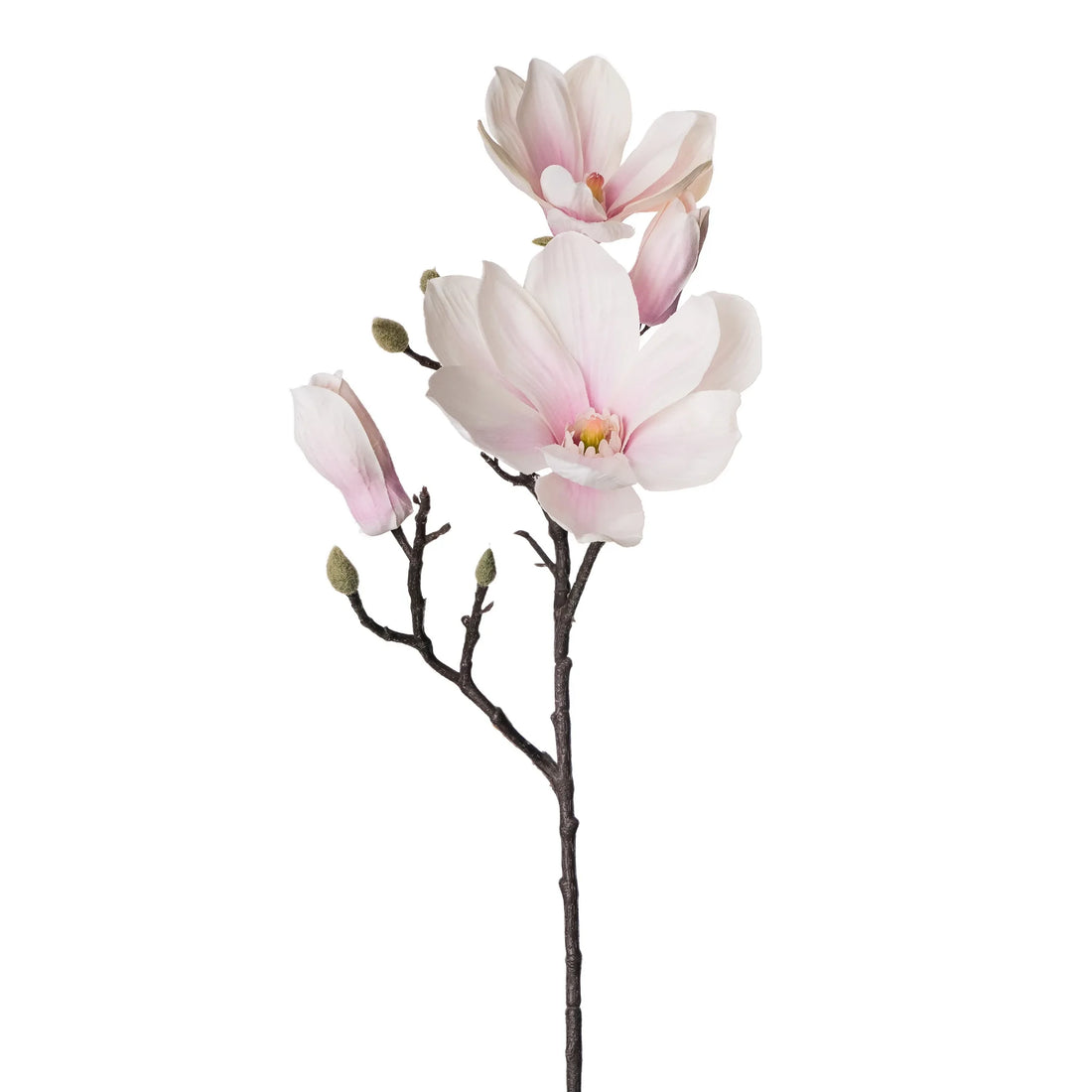 Magnolia artificial de 62 cm, color rosa