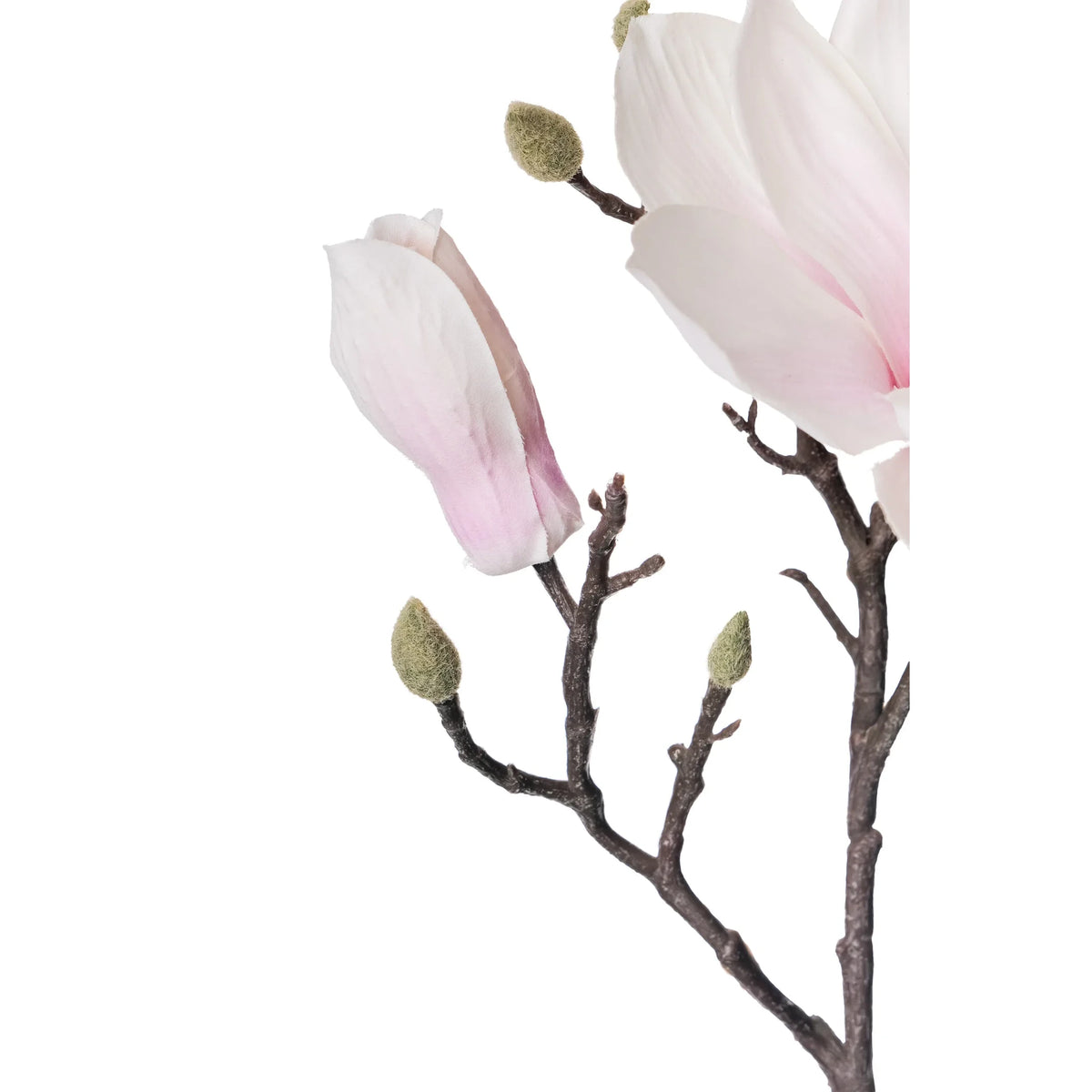 Magnolia artificial de 62 cm, color rosa