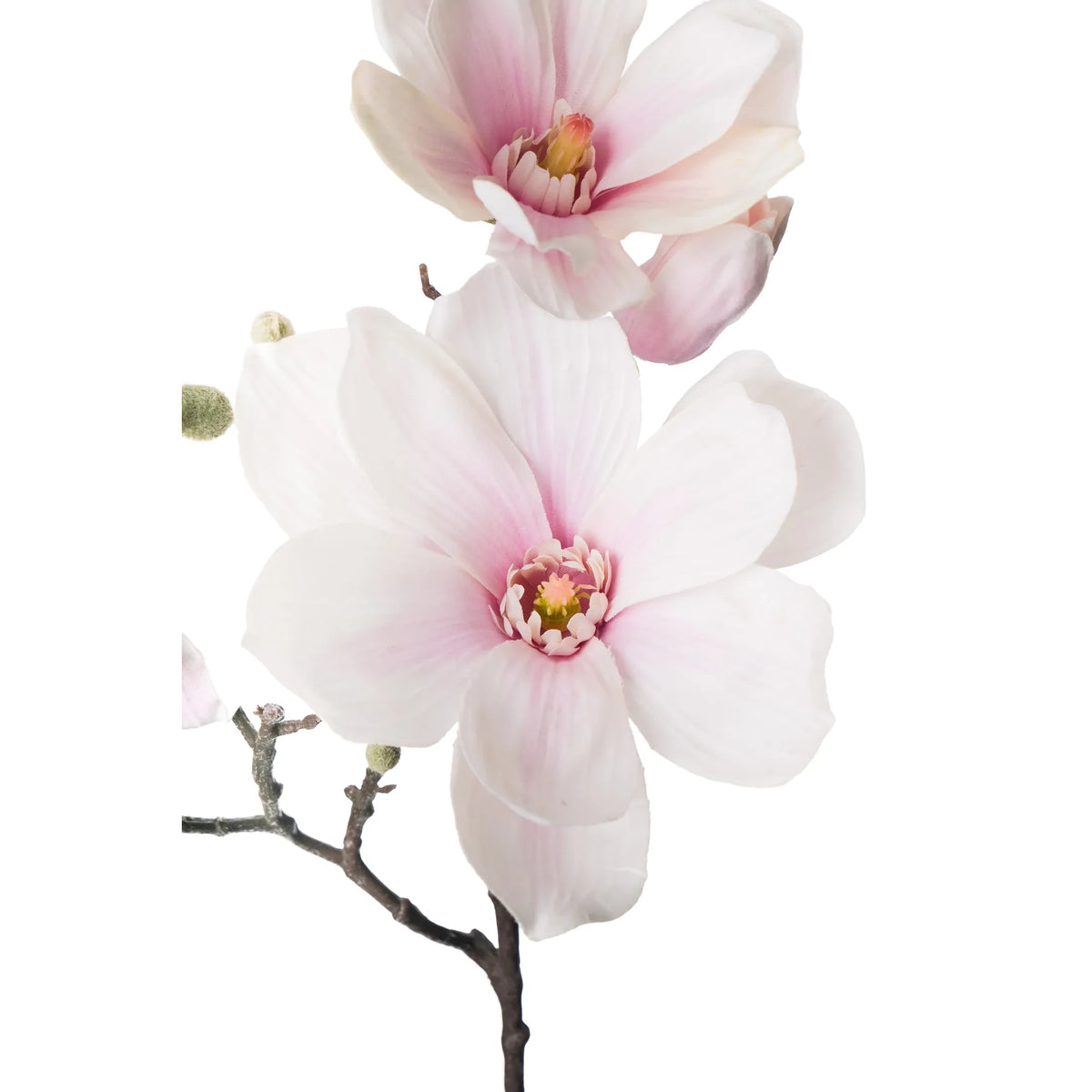 Magnolia artificial de 62 cm, color rosa