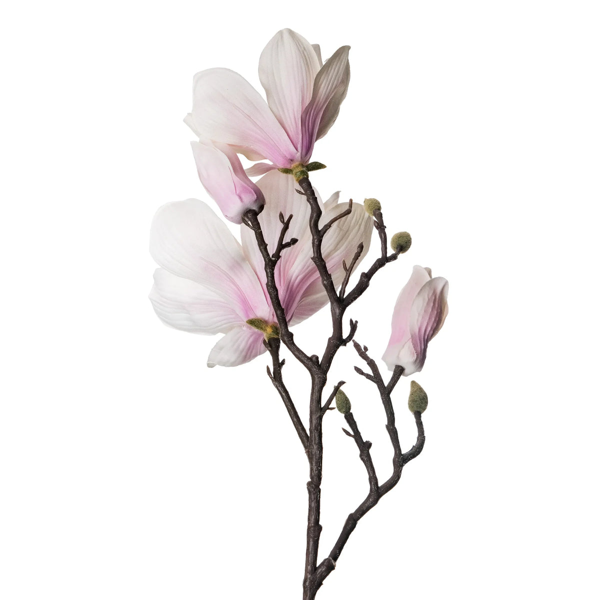 Magnolia artificial de 62 cm, color rosa