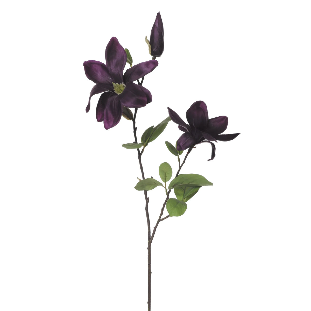 Magnolia artificial de 87 cm, color lila