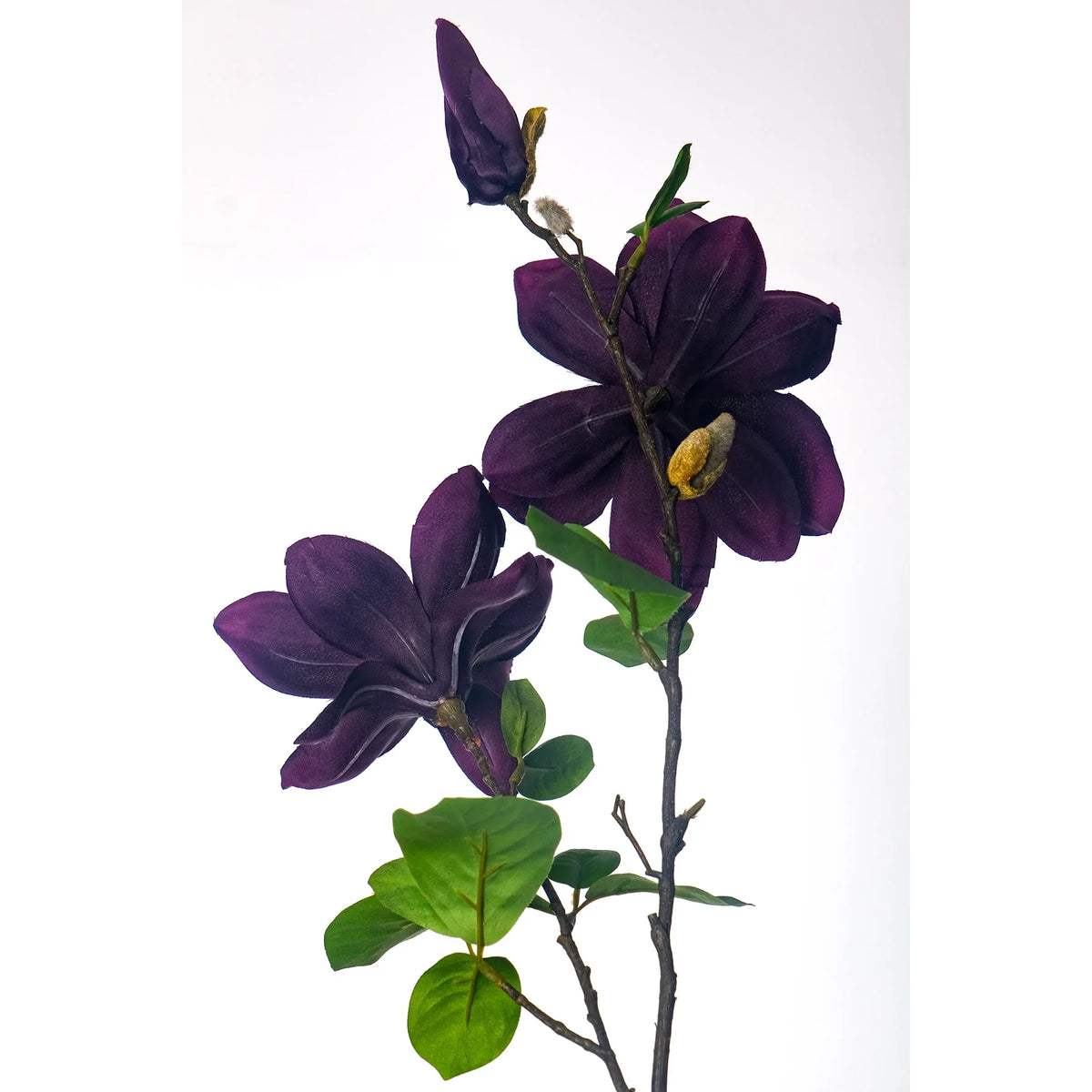 Magnolia artificial de 87 cm, color lila