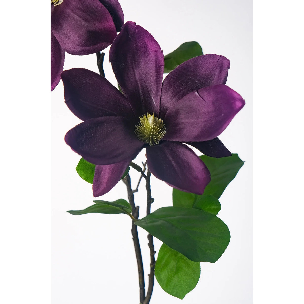 Magnolia artificial de 87 cm, color lila