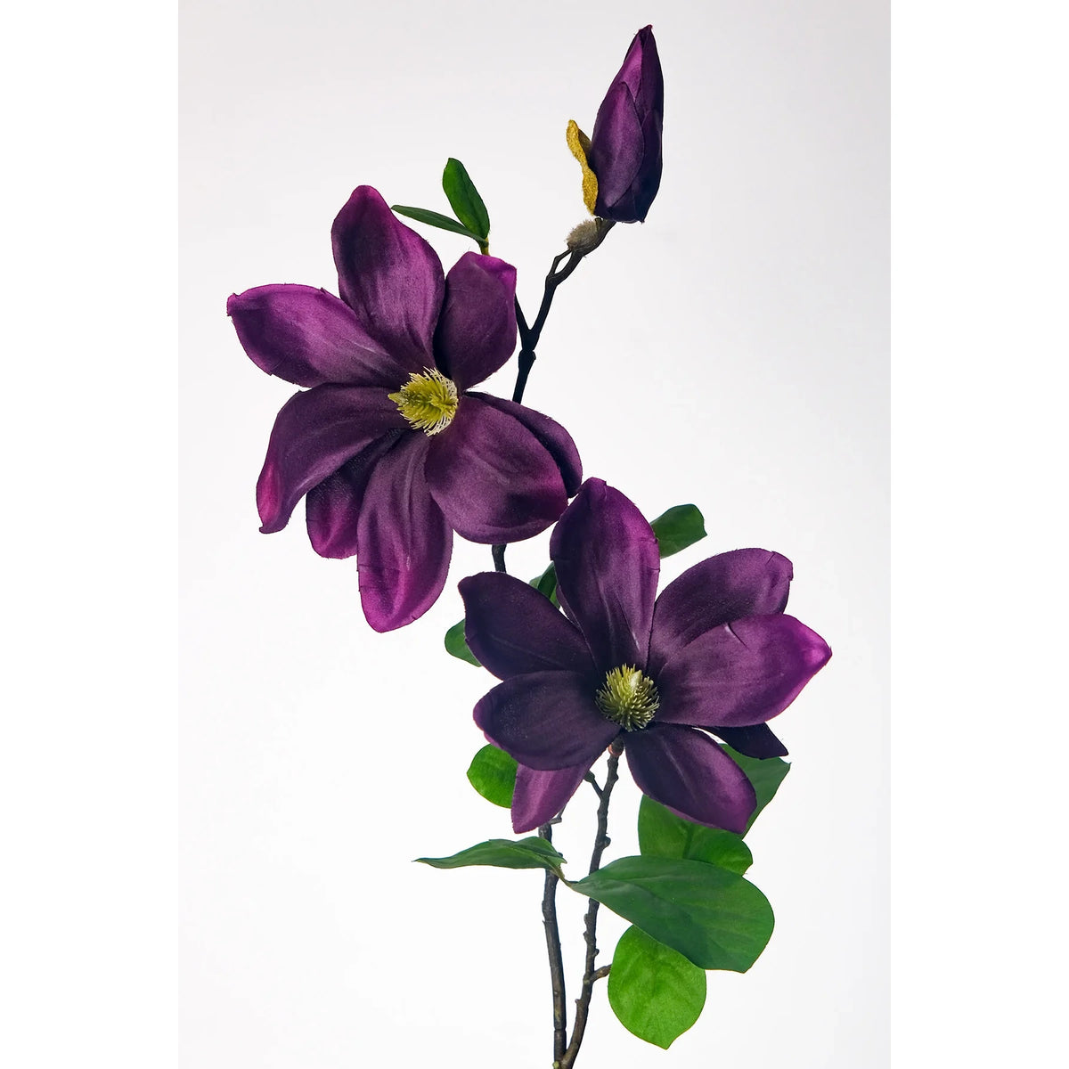 Magnolia artificial de 87 cm, color lila
