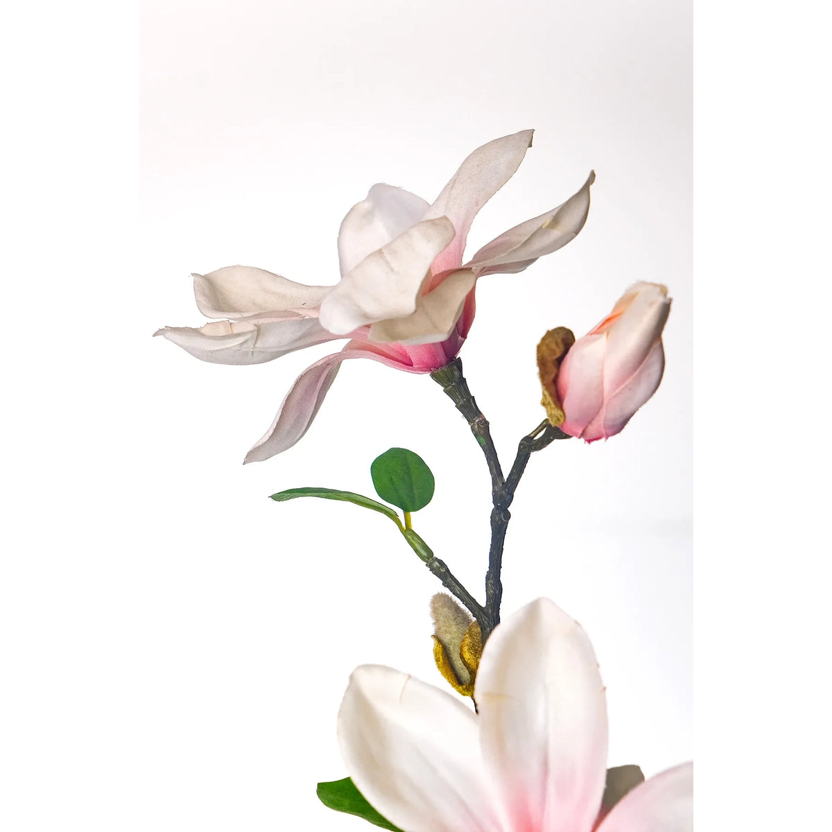 Magnolia artificial de 87 cm, color rosa