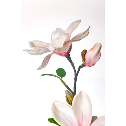 Magnolia artificial de 87 cm, color rosa