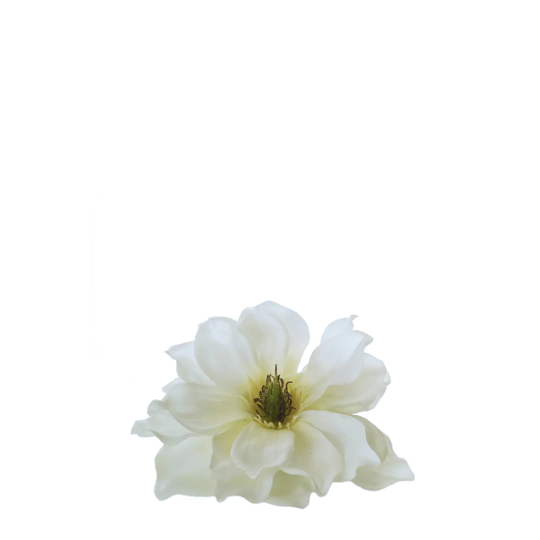 Magnolia artificial Flotante Grande de 16 cm, color blanco