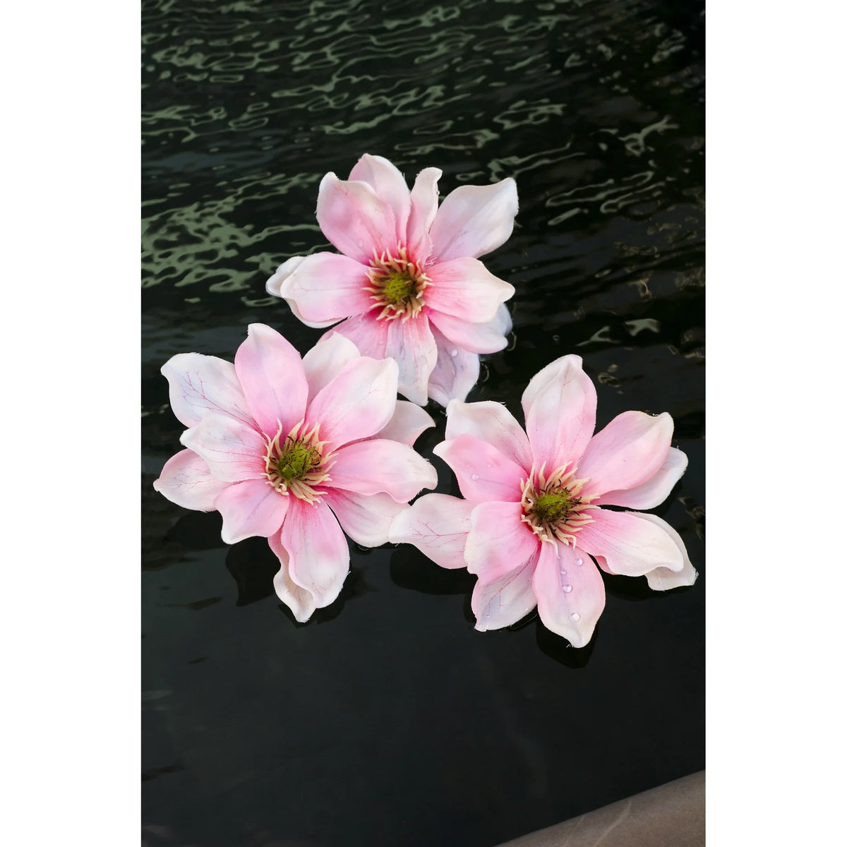 Magnolia artificial Flotante Pequeña de 14 cm, color rosa