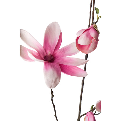 Magnolia artificial Grande de 145 cm, color rosa