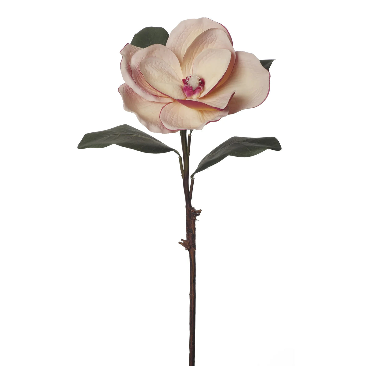 Magnolia artificial Grande de 82 cm, color mostaza