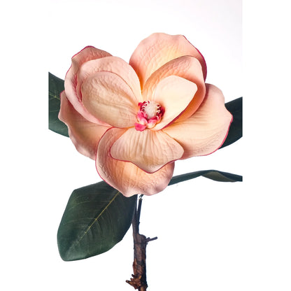 Magnolia artificial Grande de 82 cm, color mostaza