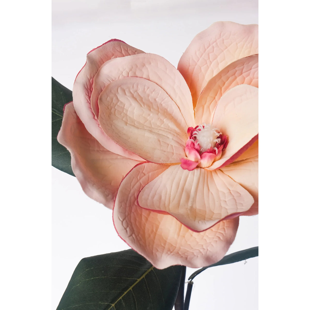 Magnolia artificial Grande de 82 cm, color mostaza