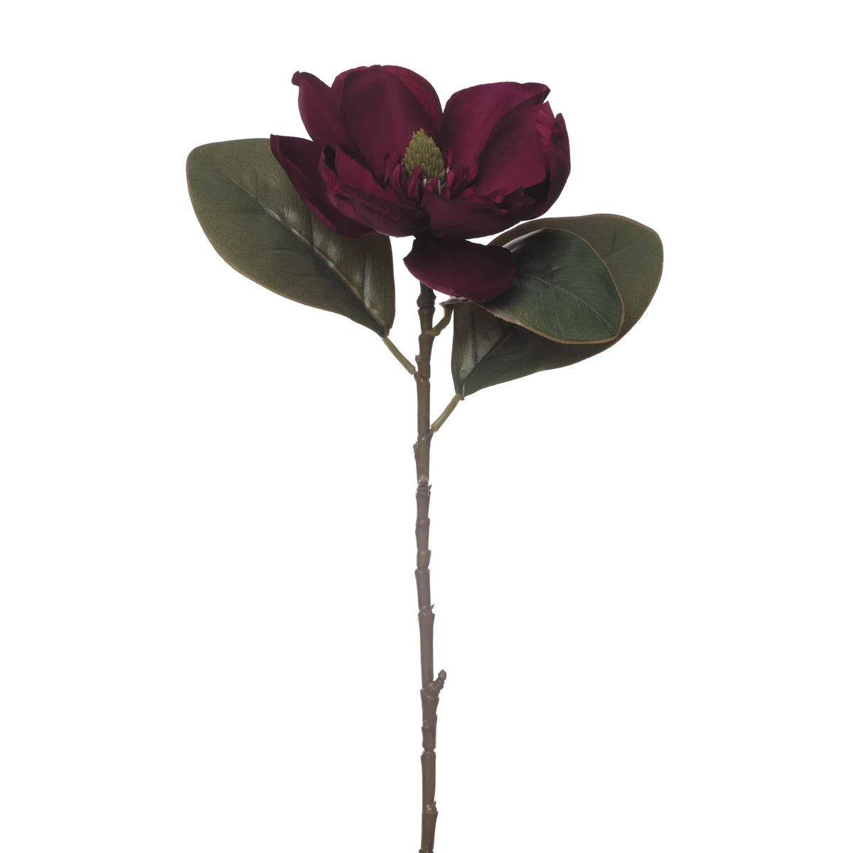 Magnolia artificial Otoñal de 73 cm, color púrpura
