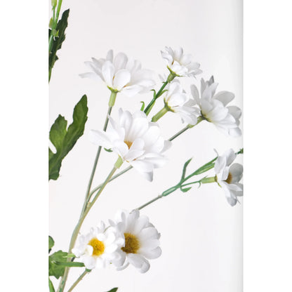 Margarita artificial de 75 cm, color blanco
