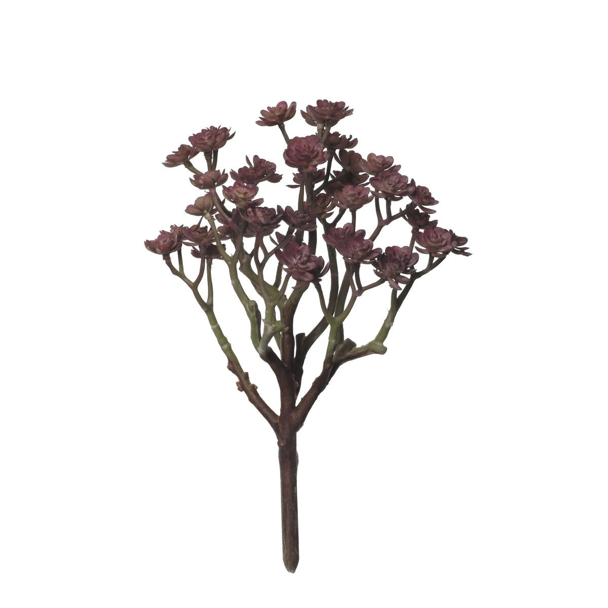 Mata de Echeveria artificial de 25 cm, color burdeos