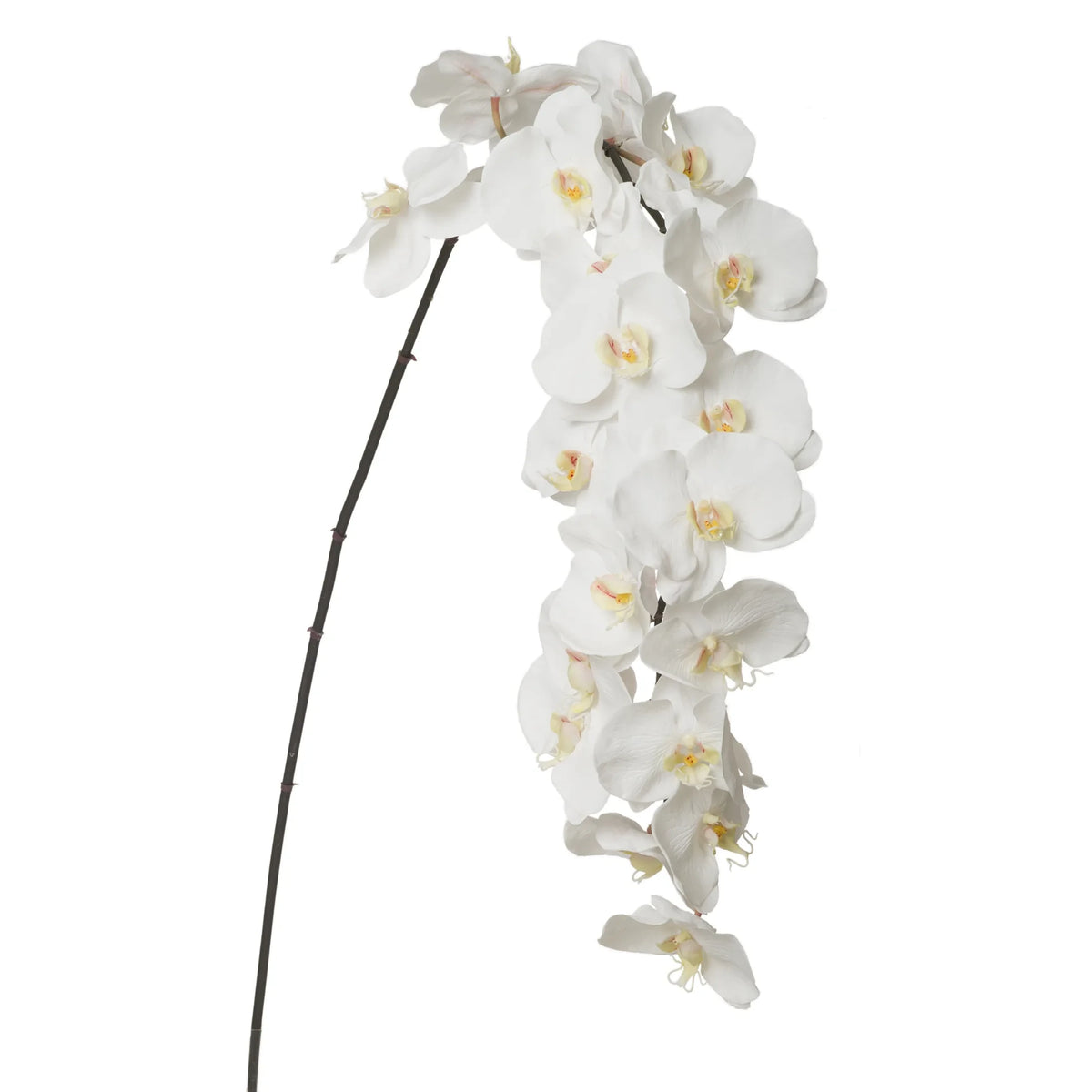 Orquídea artificial de 152 cm, color blanco