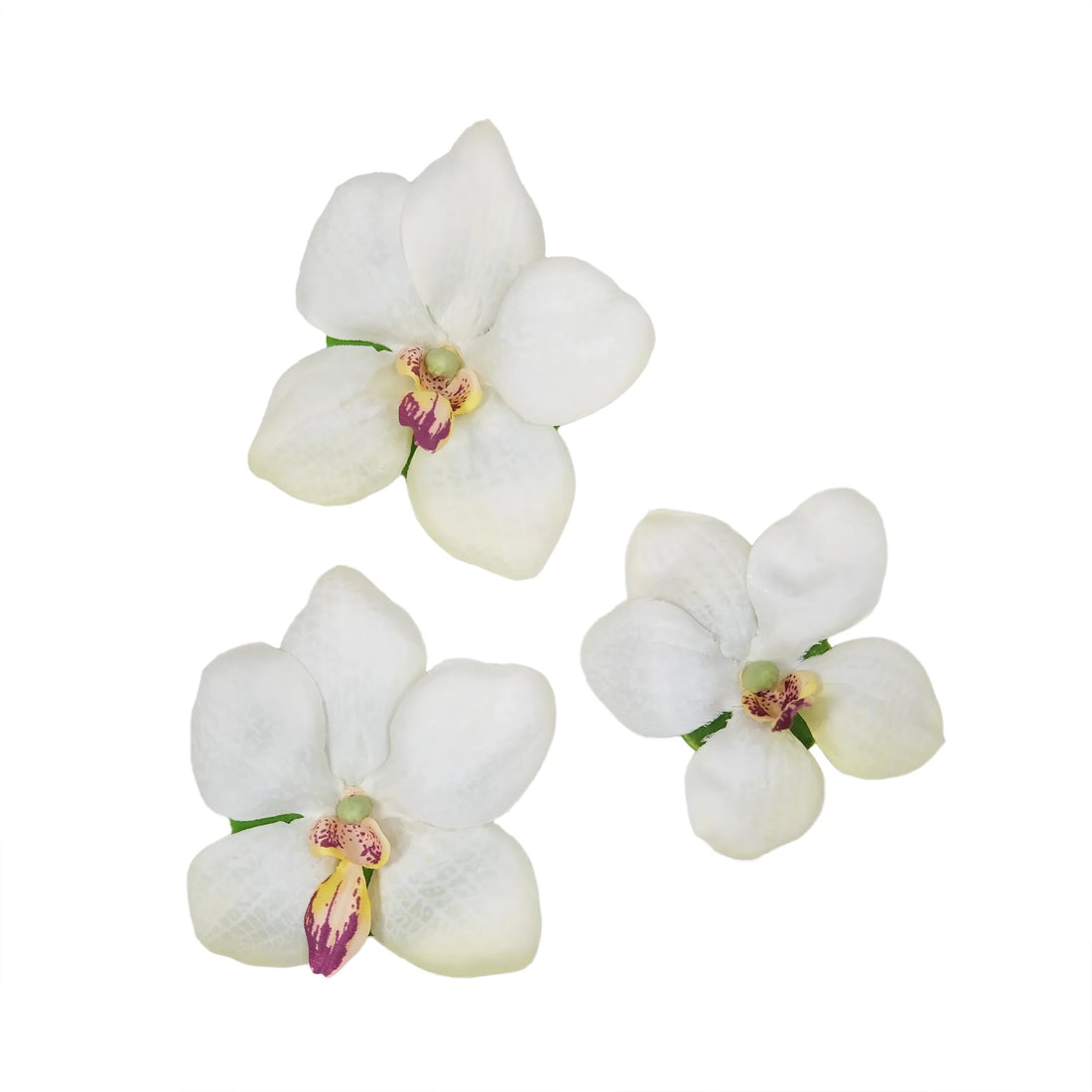 Orquídea artificial Flotante de 10 cm, color blanco