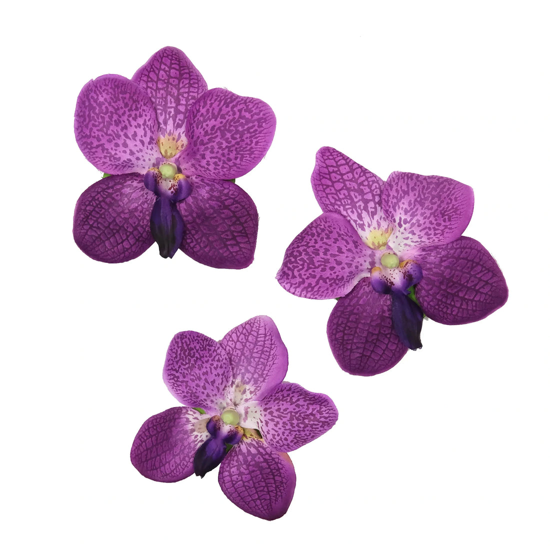 Orquídea artificial Flotante de 10 cm, color lila