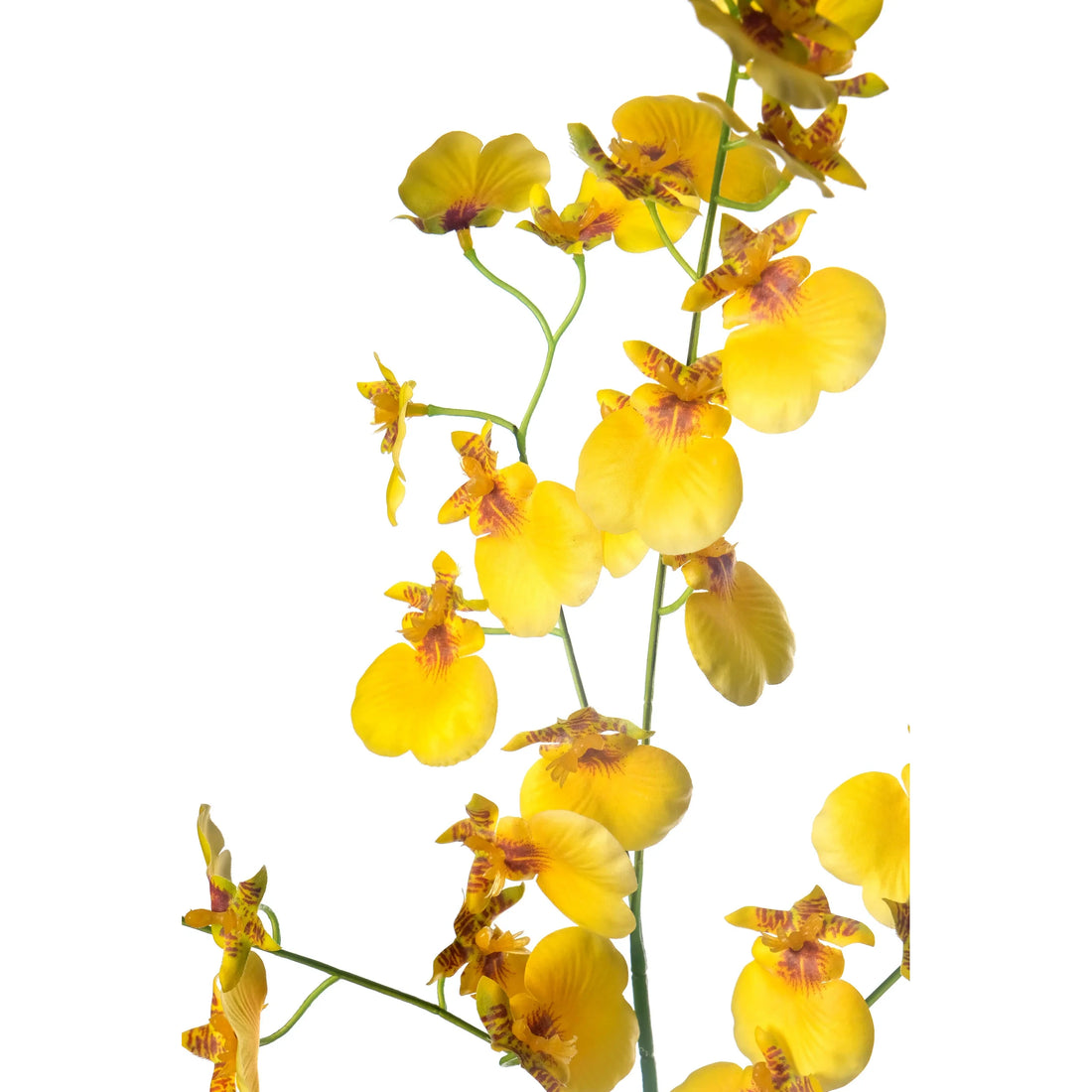 Orquídea Danzante artificial de 68 cm, color amarillo