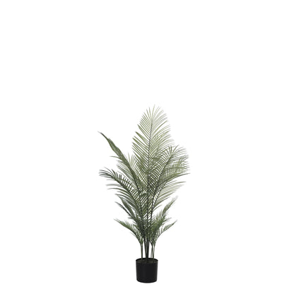Palmera Areca artificial de 140 cm, color verde