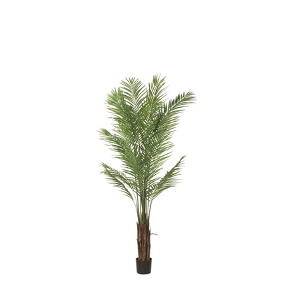 Palmera Areca artificial de 180 cm, color verde