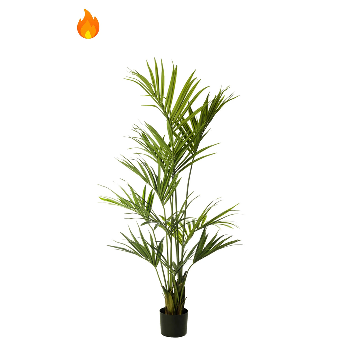 Palmera Kentia artificial Ignífuga de 175 cm, color verde