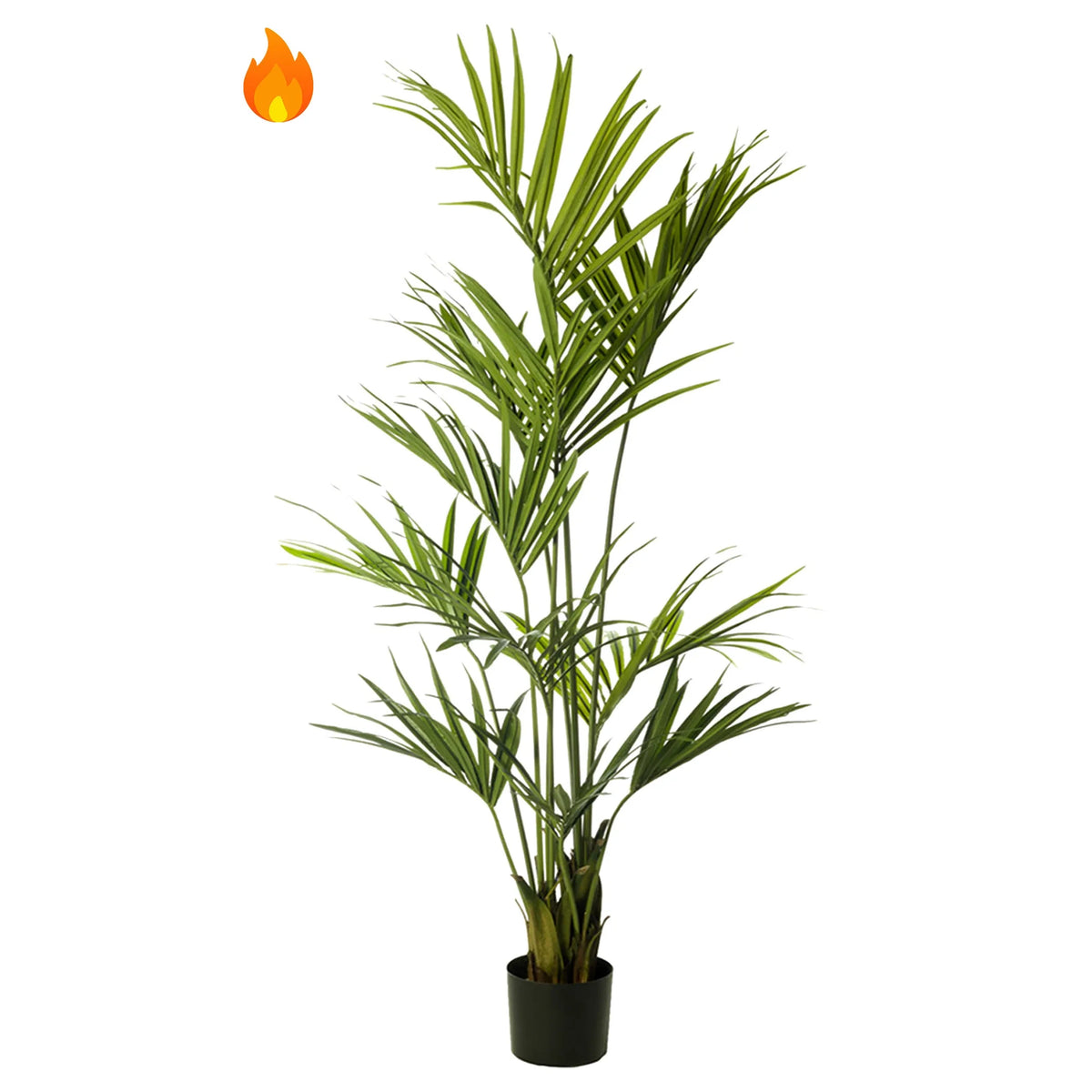 Palmera Kentia artificial Ignífuga de 220 cm, color verde