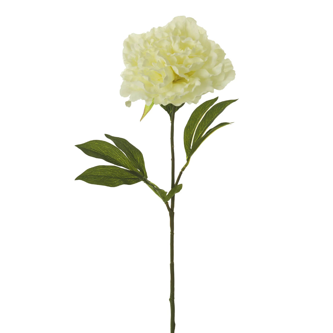 Peonía artificial Clásica Abierta de 80 cm, color blanco