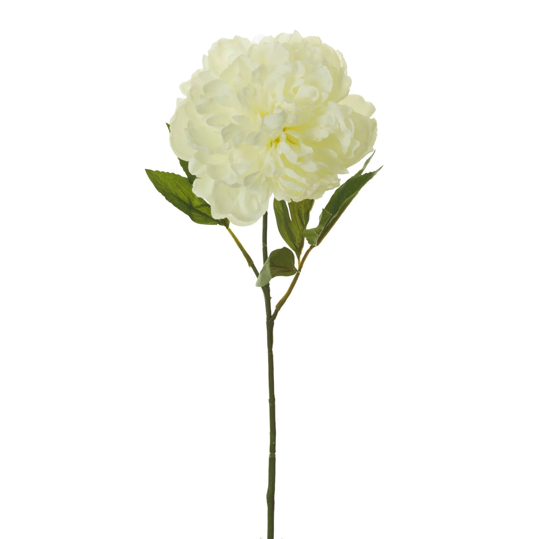 Peonía artificial Clásica Grande de 82 cm, color blanco
