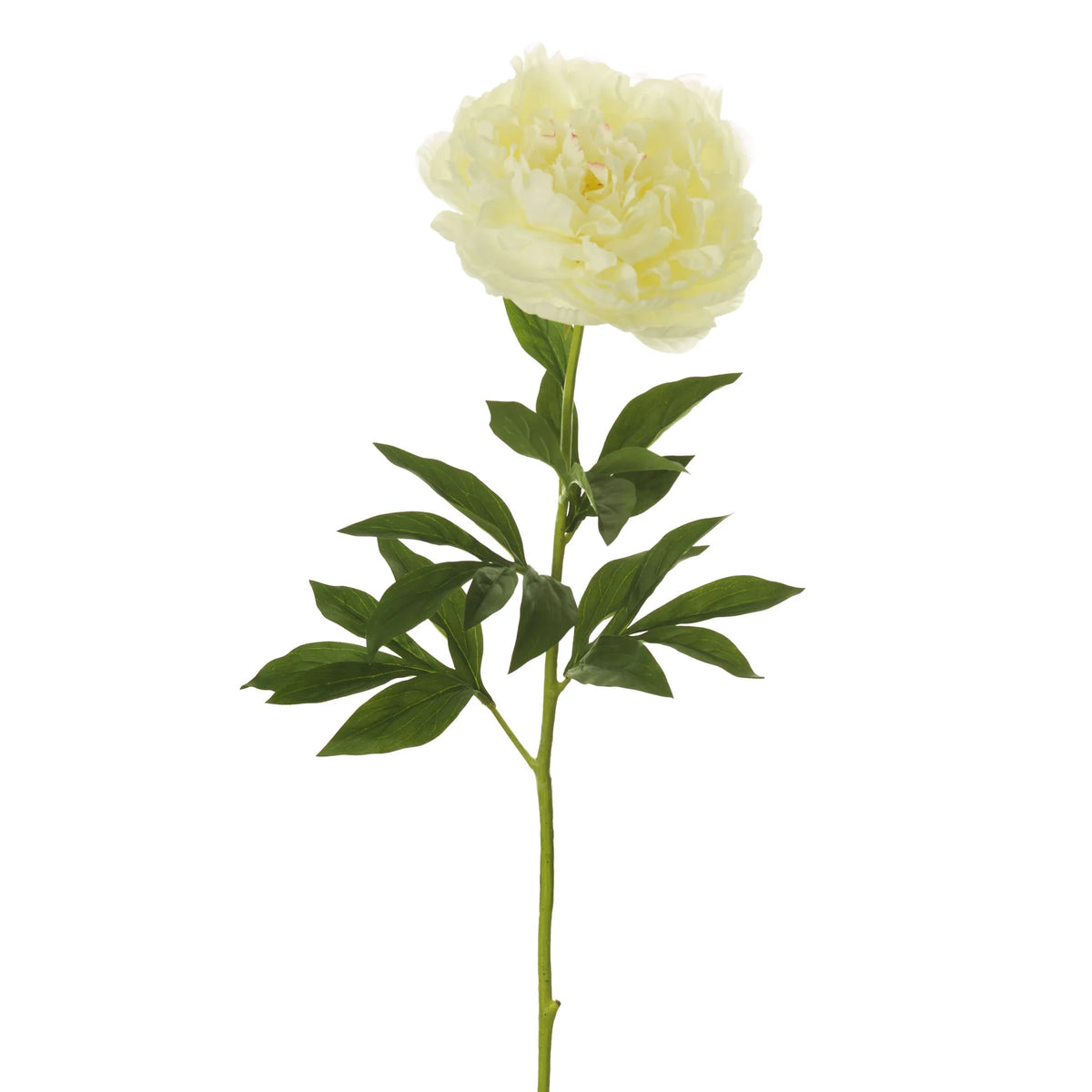 Peonía artificial Grande de 97 cm, color blanco