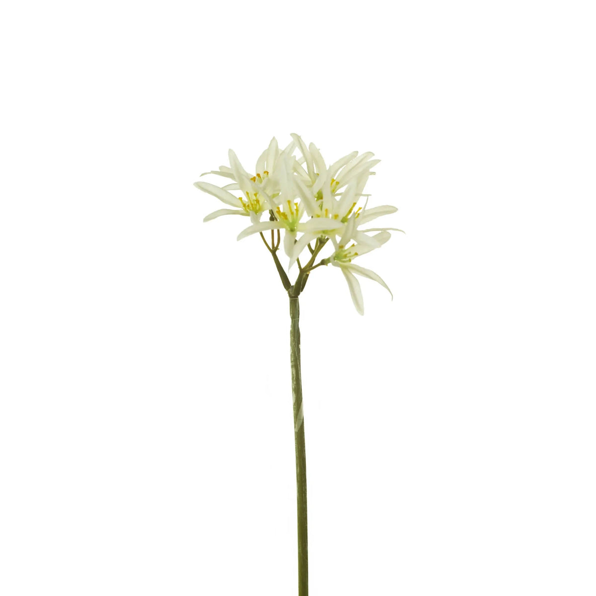 Pick de Agapanto artificial de 28 cm, color blanco