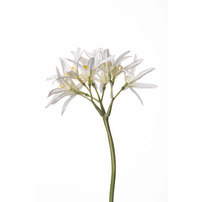 Pick de Agapanto artificial de 28 cm, color blanco