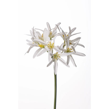 Pick de Agapanto artificial de 28 cm, color blanco