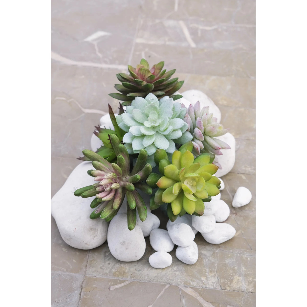 Montaje: pick de Aloe de Mitra artificial de 16 cm, color verde; las otras piezas no se incluyen