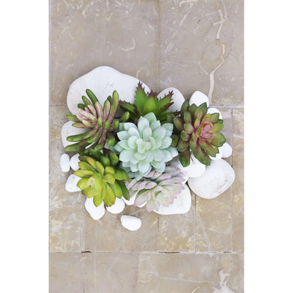 Montaje: pick de Aloe de Mitra artificial de 16 cm, color verde; las otras piezas no se incluyen