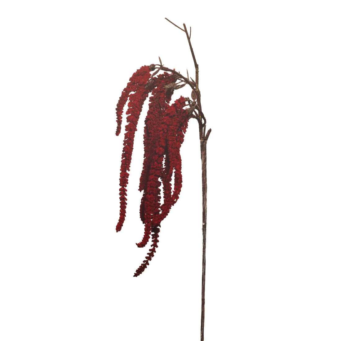 Pick de Amaranthus artificial de 49 cm, color rojo