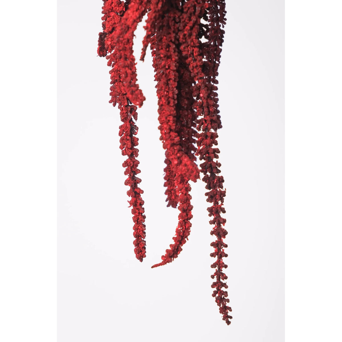 Pick de Amaranthus artificial de 49 cm, color rojo