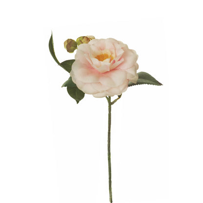 Pick de Camelia artificial de 15 cm, color rosa